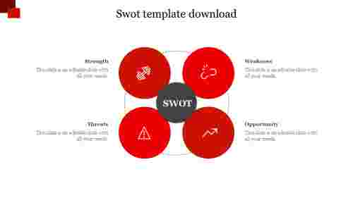 swot template download-Red